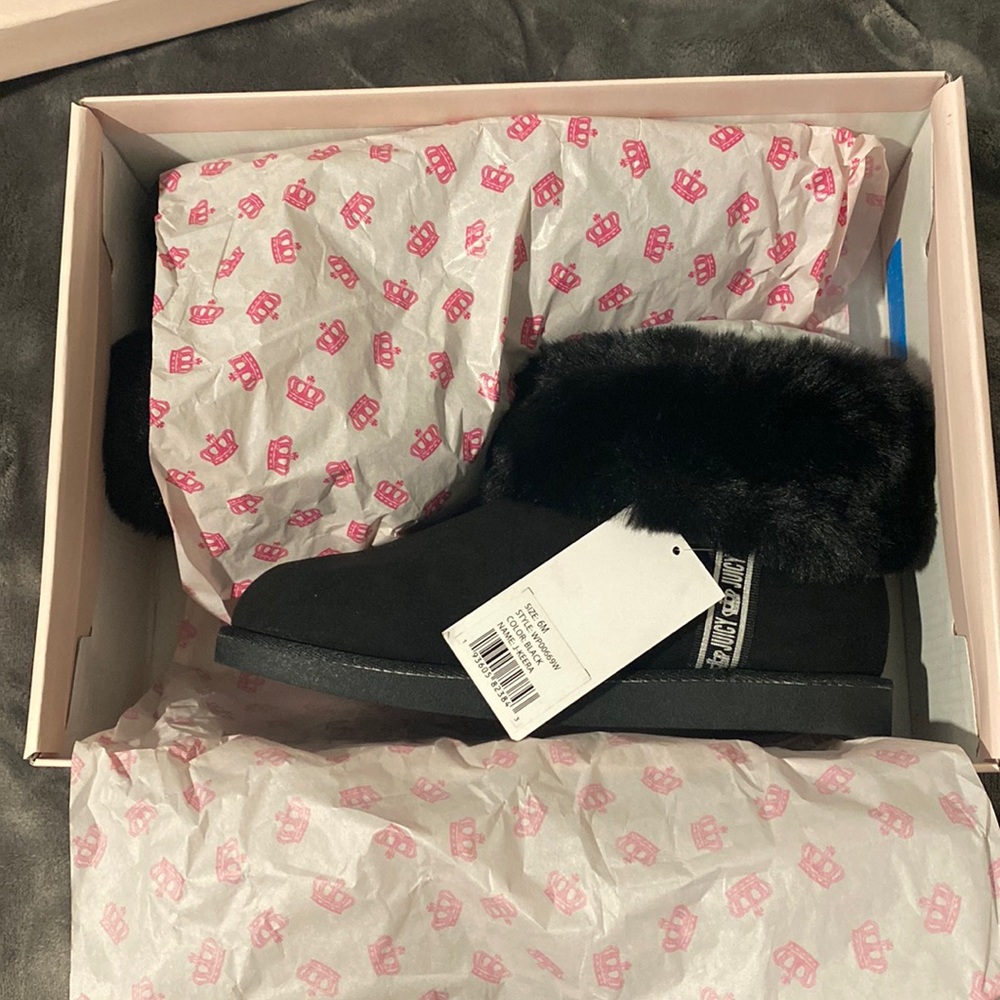 Juicy Couture Fuzzy Boots